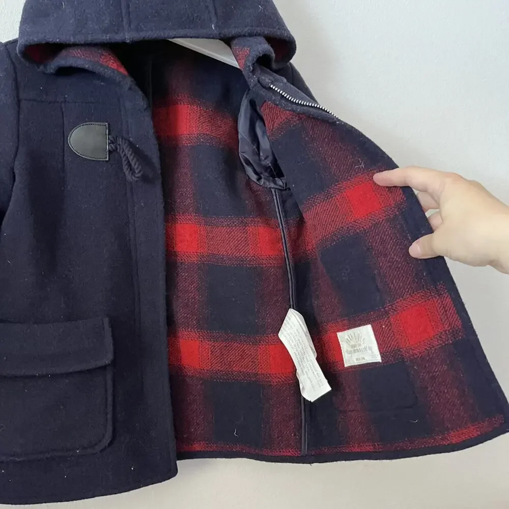 Zara Navy Wool Felt Jacket - 4